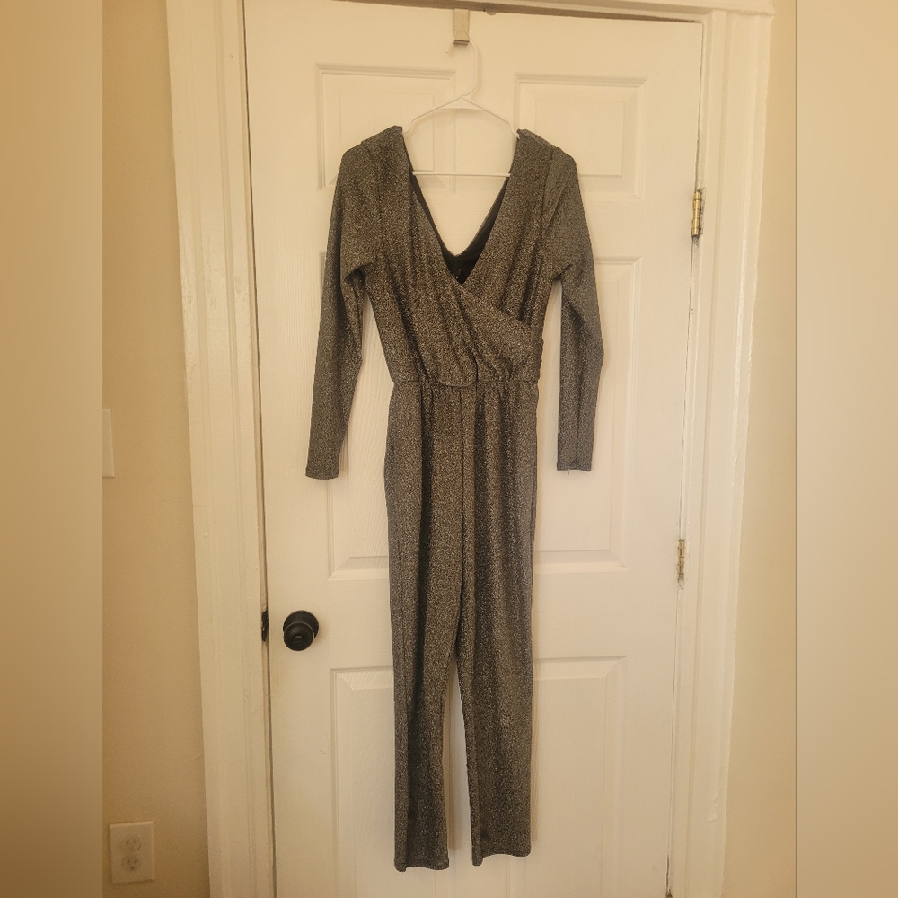 Sparkly Silver Au Fond Jumpsuit